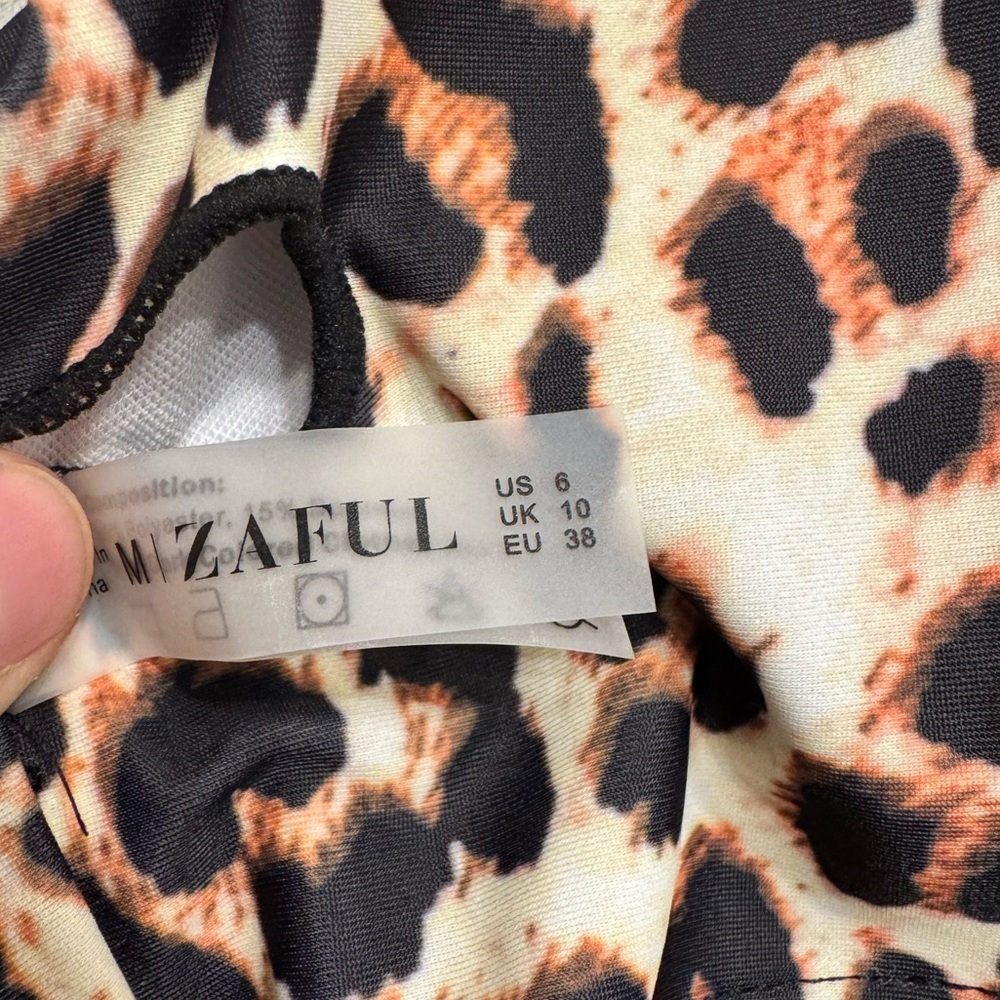 New Zaful Leopard Print Bikini/Tankini Set | High Waisted - Picture 5 of 9